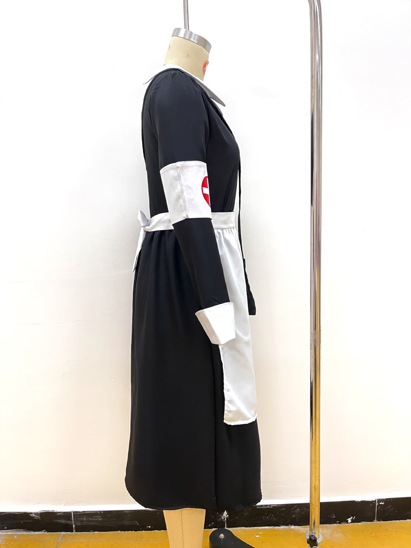 Classic Black White Nurse Uniform Set - Women Nurse Cosplay Outfit